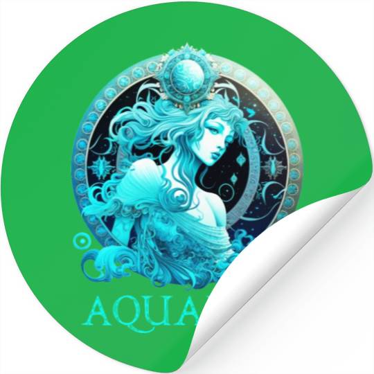 Embrace Your Aquarius Identity: Aquarius Pride Zod Stickers
