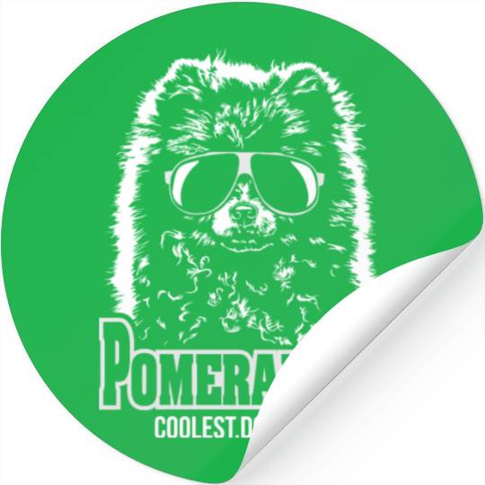 Pomeranian dog coolest dog ever dog mom Stickers