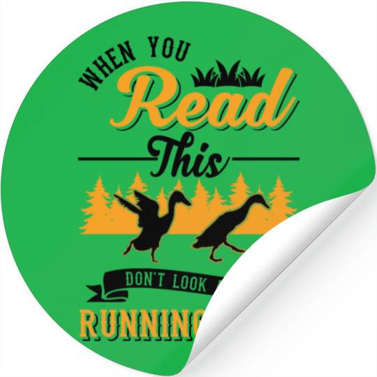 Indian Runner Gift Running Duck Stickers