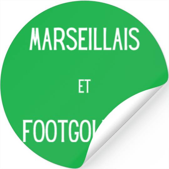 Marseillais et footgolfeur Stickers