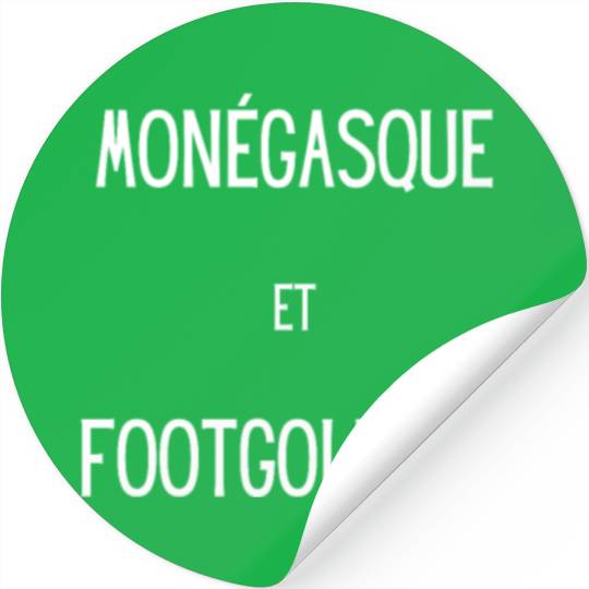 Monegasque et footgolfeur Stickers