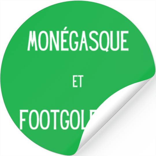 Monegasque et footgolfeur Stickers