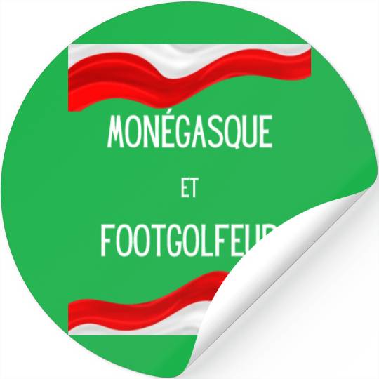 Monegasque et footgolfeur Stickers