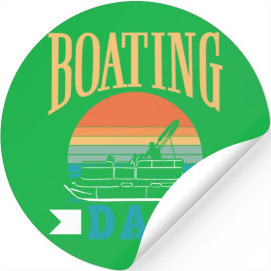 Boating Dad Boat Captain Ship Yacht Stickers