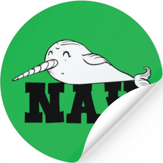 Procrastinating Narwhal Lover Aquatic Animals Stickers