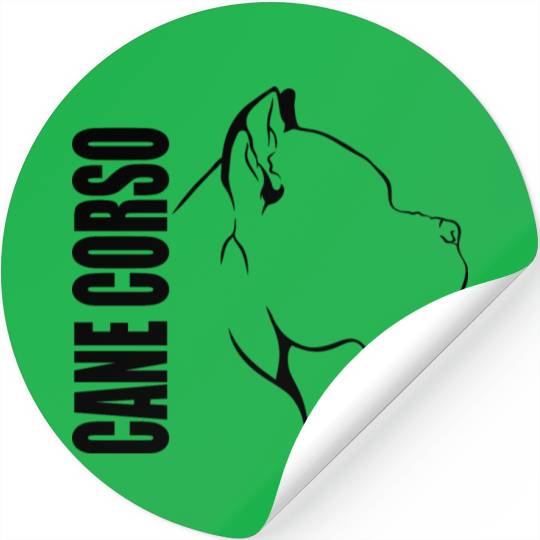 Proud Cane Corso Profile dog mom Stickers