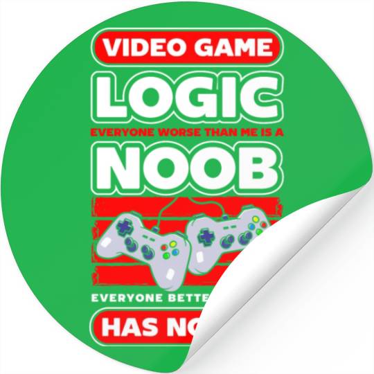 Nerd Computer Controller Stickers