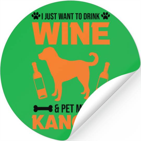 Kangal And Wine Anatolian Shepherd Dog Stickers
