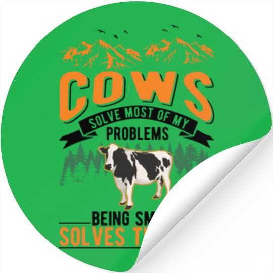 Cow Gift Farmer Cattle Breeder Cows Stickers