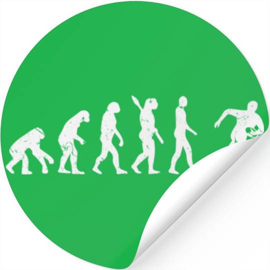 Football Lover Evolution Darwin Football Player Gi Stickers