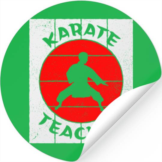 Male Karate Teacher Stickers