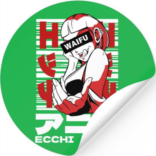 Japanese Ecchi Anime Aesthetic Waifu Manga Girl Stickers