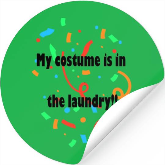 Funny Carnival Costumes & Fancy Dress Stickers Black