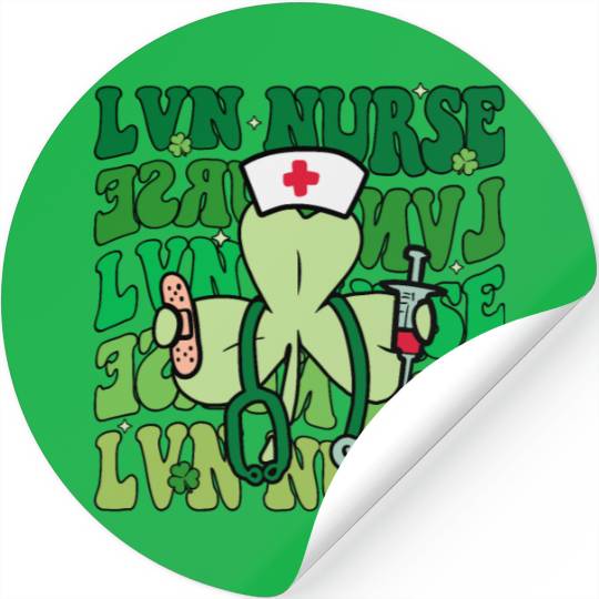 Groovy Licensed Vocational Nurse St Stickers