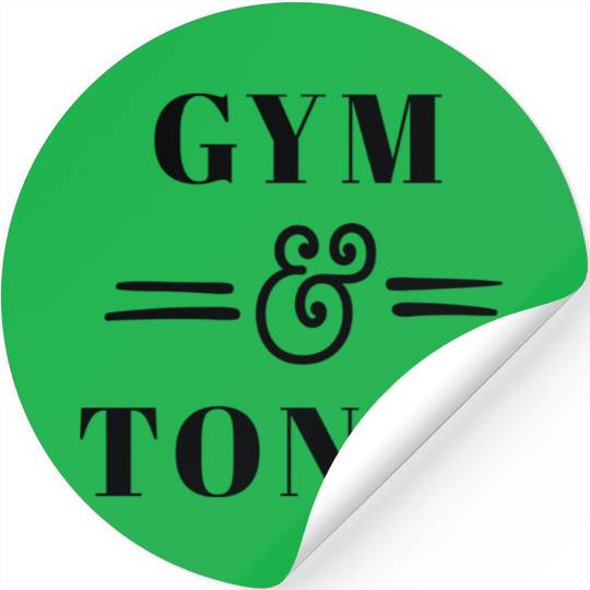 Gym And Tonic Workout Fitness Stickers