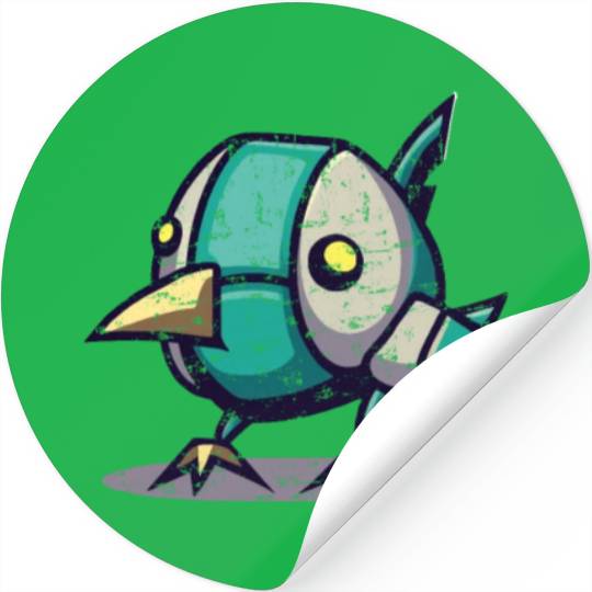 robot chick bird Stickers