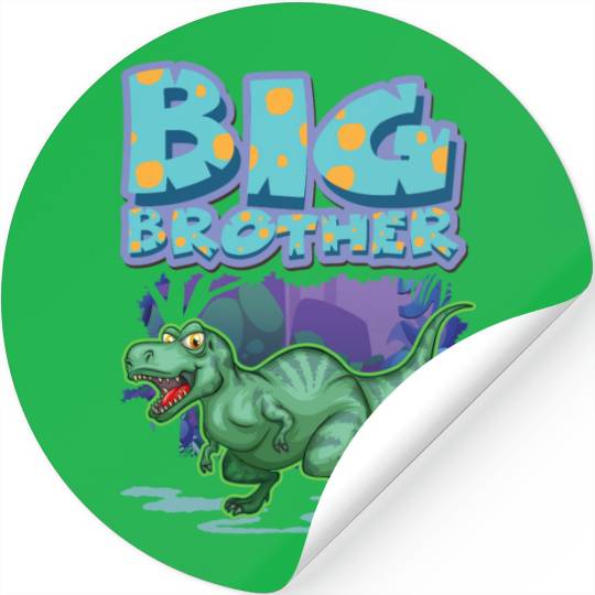 Big Brother Boys Dino Lover Stickers