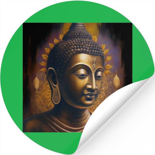 Divine Serenity- God Buddha Portrait Stickers