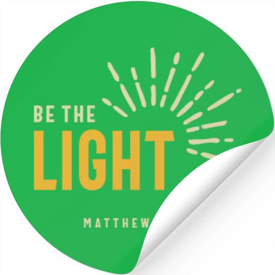 Christian Be The Light Matthew 5:14 Inspirational Stickers