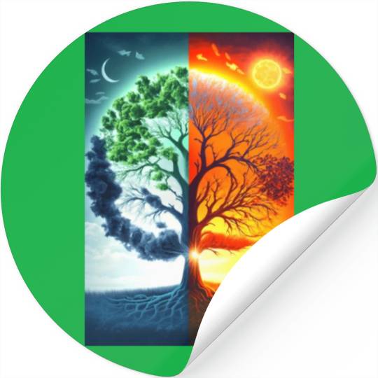 The Tree of Life Summer to Winter Stickers