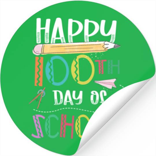 100 day of school student happy day Stickers