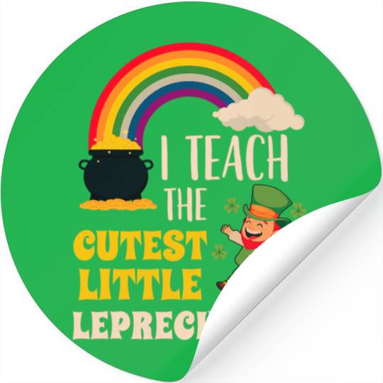 I Teach Cutest Little Leprechauns St Patricks Day Stickers