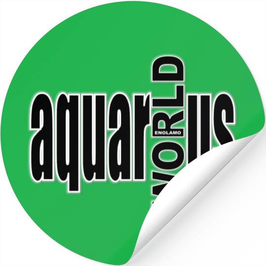 Aquarius WORLD bw Stickers
