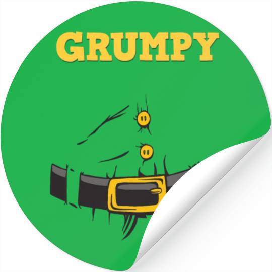 Grumpy Santa Claus - Ugly Christmas Stickers