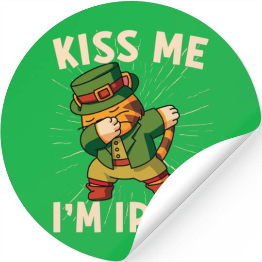 Kiss Me Im Irish Baby St Patricks Day Stickers