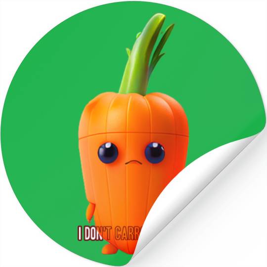I don t carrot at all Stickers