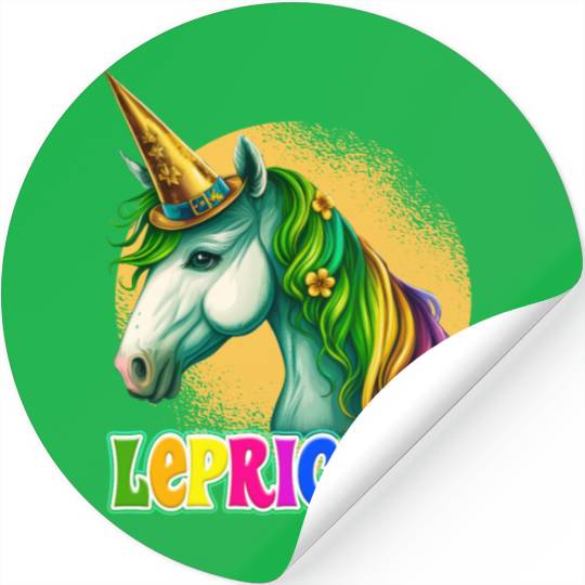 Lepricorn St. Patrick's Day Unicorn Women Stickers