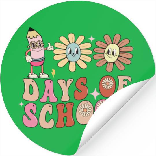 100 Days of School Stickers