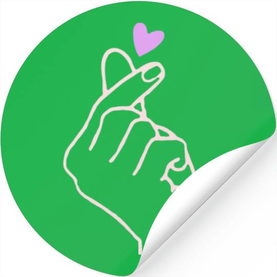 mini Heart love finger Stickers