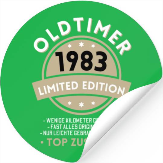40th Birthday Vintage 1983 Stickers