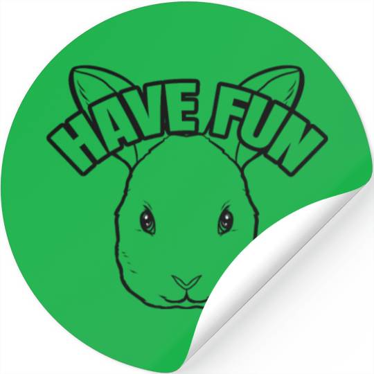 Logo "have Fun With Easter Bunny As Color In Stickers