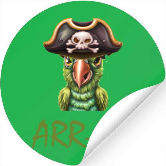 PIRATE PARROT, ARR-ISH Stickers