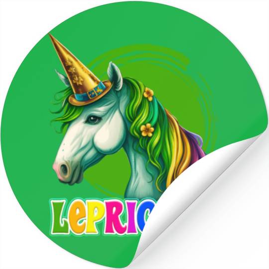 Lepricorn St. Patrick's Day Unicorn Women Stickers