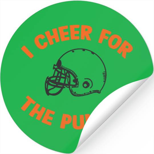 i cheer for the punter Stickers