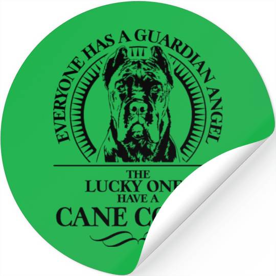 Proud Cane Corso Guardian Angel dog quote Stickers