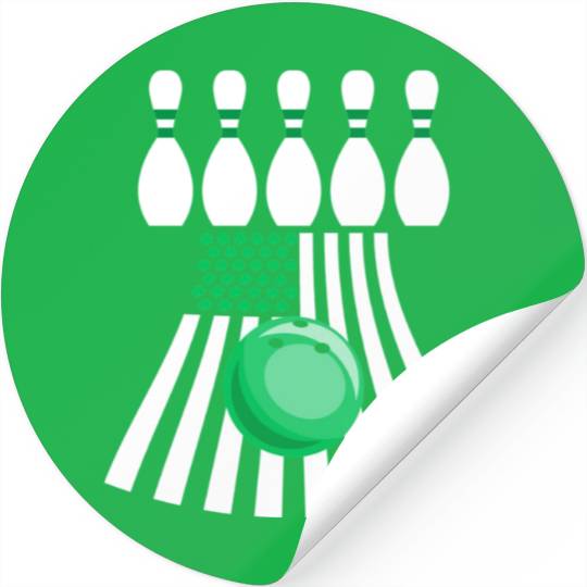 Bowling St Patrick s Day Irish American Flag Stickers