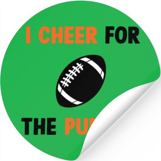 i cheer for the punter Stickers
