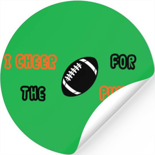 i cheer for the punter Stickers