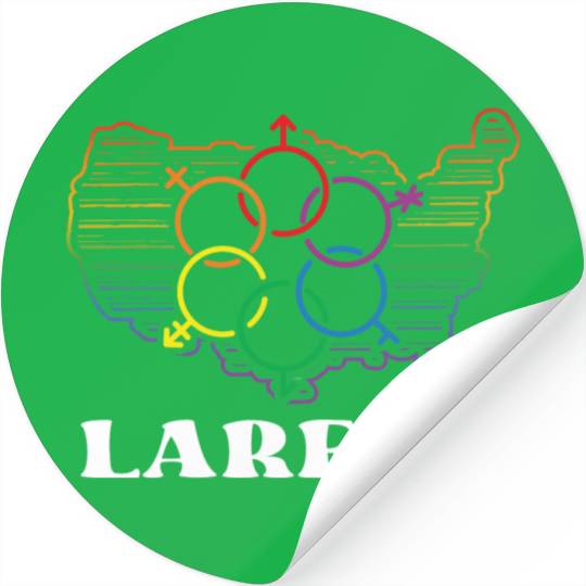 Laredo Pride Month Pride Flag LGBT Community LGBTQ Stickers
