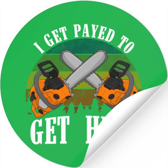 chainsaw Lumberjack Stickers