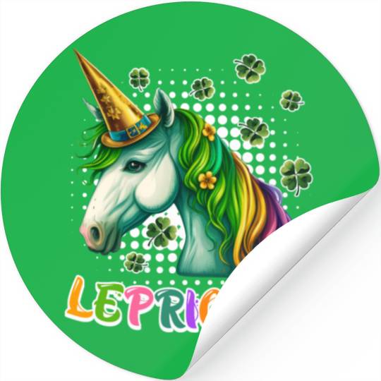 Lepricorn St. Patrick's Day Unicorn Women Stickers