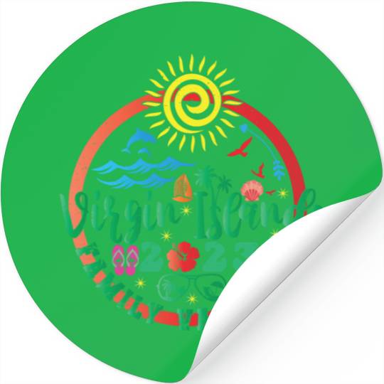 Family Vacation To US Virgin Islands 2023 Family Stickers