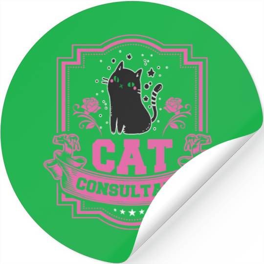 Cat Consultant Crazy Cat Lover Stickers
