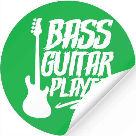 Bass Guitar Player Band Music Musician Stickers
