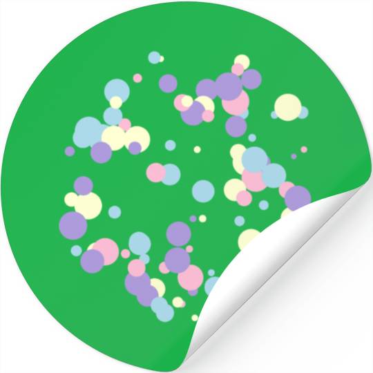 abstract circles pattern Stickers
