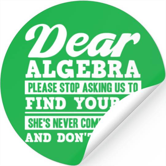 Algebra, calculus, science, mathematics Stickers